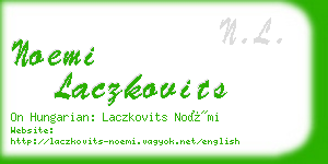 noemi laczkovits business card